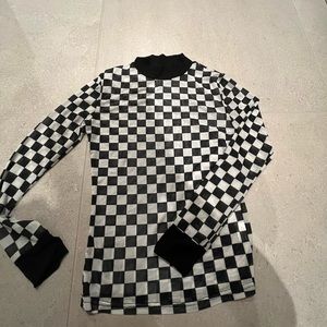 Mesh Checkered Festival Top